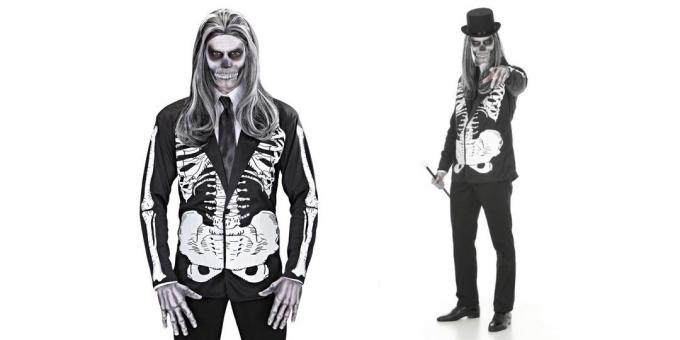 Kostym på Halloween: Skeleton