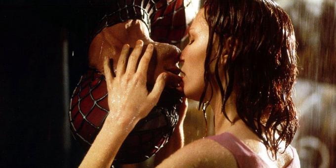 Film kyssar: Mary Jane och Peter, Spider-Man