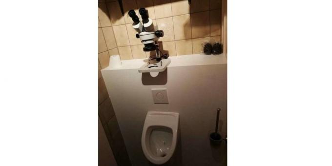 Mikroskop i toaletten