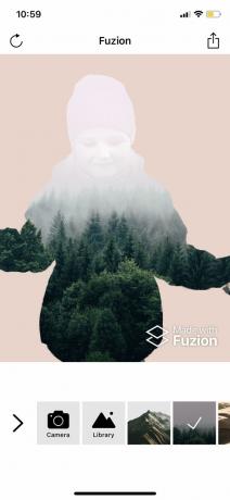 Redaktör Fuzion person i iOS: Kombinera bilder