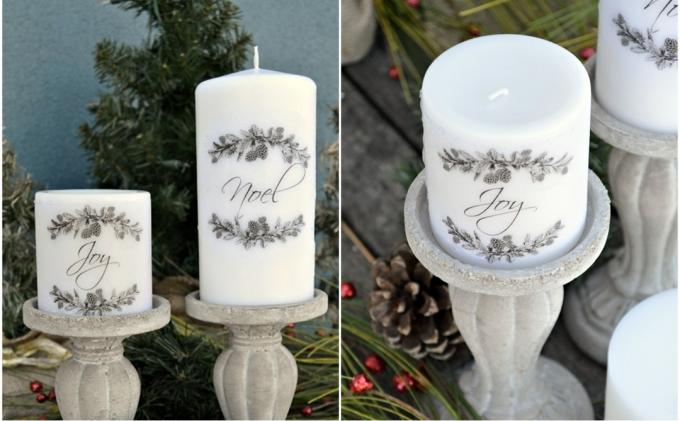 Hur man gör gåvor på nyårsafton med sina egna händer: Candle med gravyr