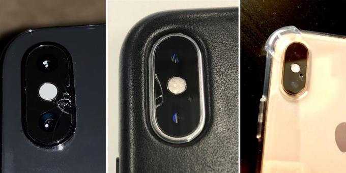iPhone kamera glas i uppdateringar 2018 visat sig vara mycket bräcklig