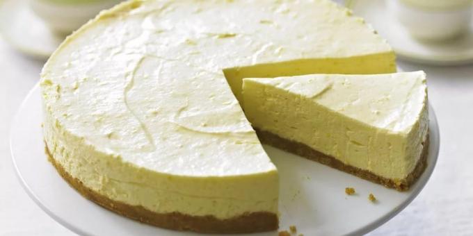 Cheesecake Recept: lemon curd cheese cake utan bakning