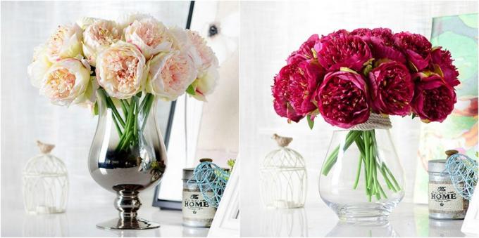Produkter för partiet: Bouquet av konstgjorda blommor 