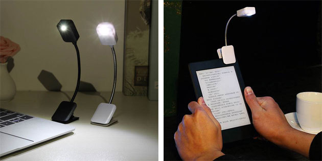 Lampa för att läsa e-böcker 