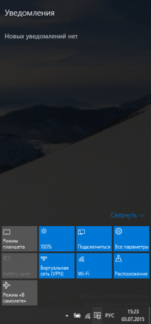 På Windows 10 Anmälan panel ger användbar information