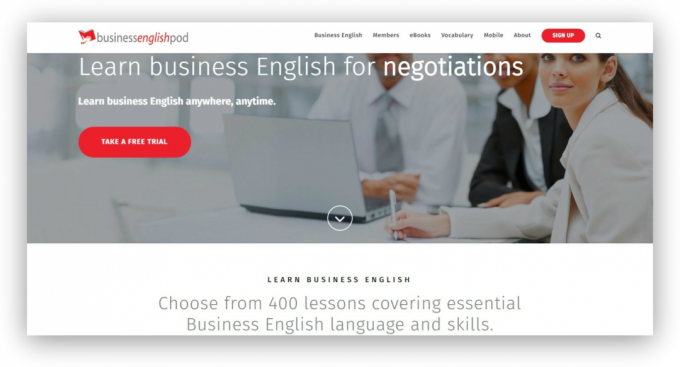 podcasts för att lära sig språk: Business English Pod