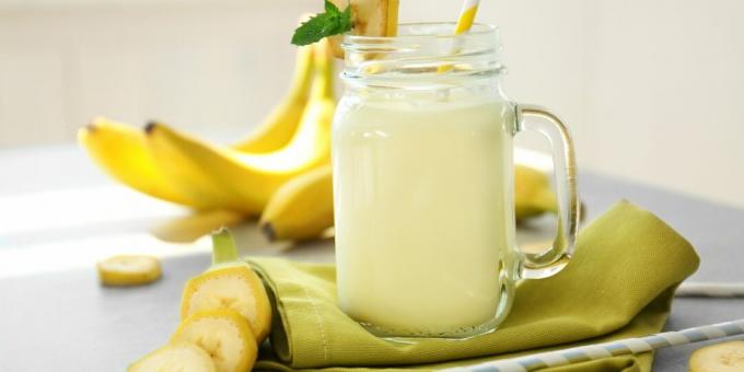Milkshake med banan och färskost