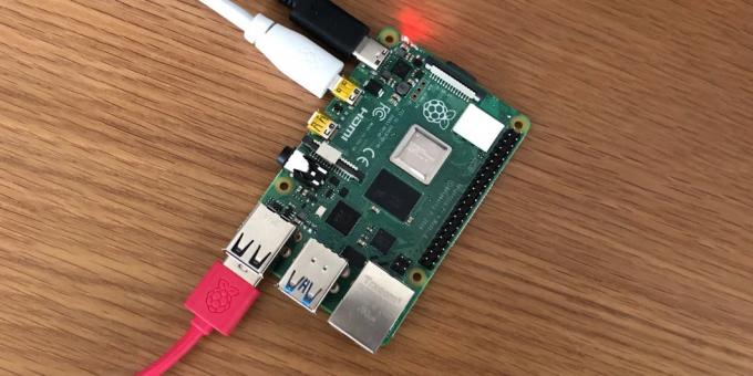 Ingångar enkortsdator Raspberry Pi 4