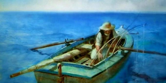Bästa ryska tecknade serier: " The Old Man and the Sea"