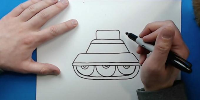 Hur man ritar en tank: skapa en larv