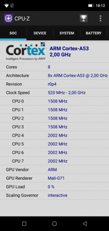 Ulefone Armor 5: CPU-Z