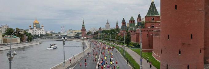 Moscow Marathon 2015: sträckan passerar många historiska byggnader