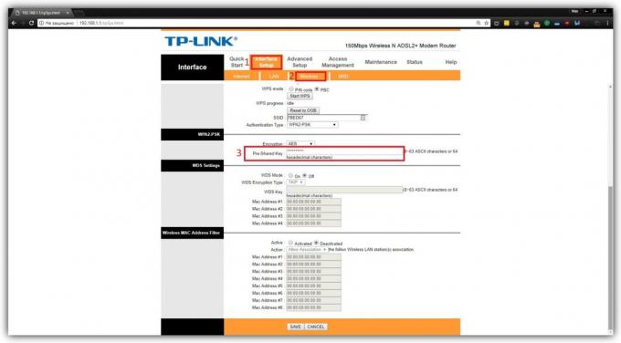 Hur man ändrar ditt lösenord på routern TP-Link (TD-W8901N)