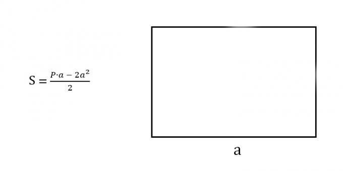 Hur man hittar området för en rektangel som känner till vilken sida och omkrets som helst
