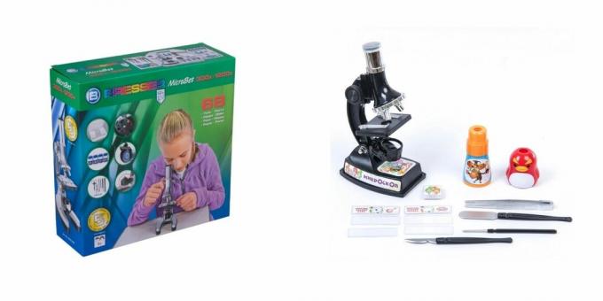 Vad ska jag ge en tjej för sin födelsedag i 7 år: ett mikroskop