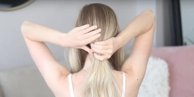 Frisyrer för långt hår: dela upp håret i tre delar