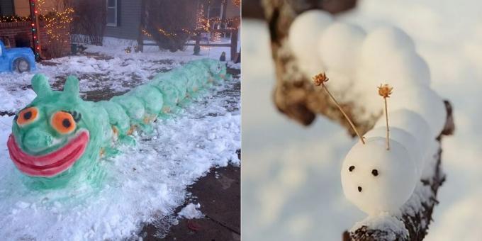 Snow siffror: Caterpillar