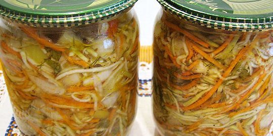 Squash för vintern: Sallad med zucchini i Korean