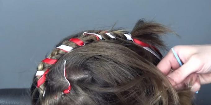 Nya frisyrer för flickor: wrap band all fläta