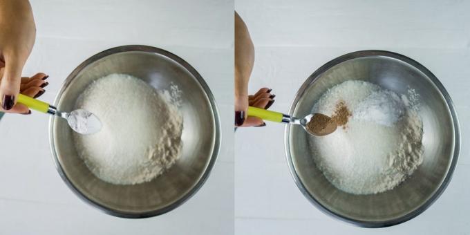 Hur man lagar en kaka med päron: Lägg kanel och bakpulver