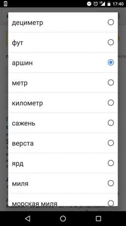 "Yandex" tillgängliga värden