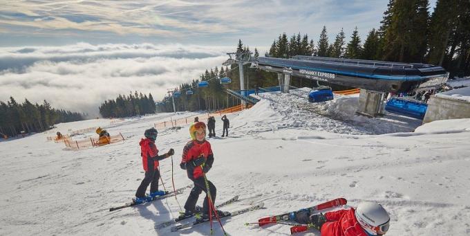 Var kan man åka skidor: Giant Mountains, Tjeckien