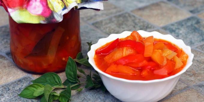 Lecho Recept: Classic Lecho av paprika och tomater