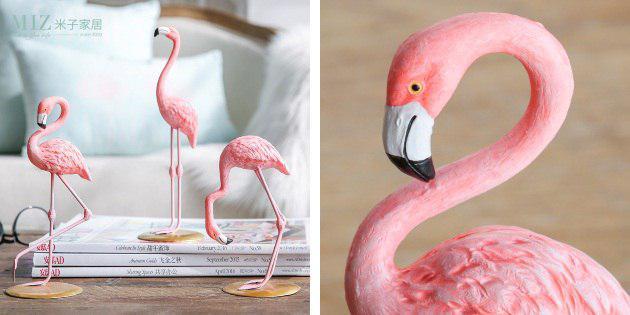dekorativa flamingos