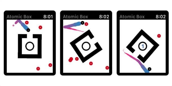 Spel för Apple Watch: AtomicBox