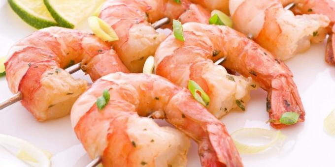 I vissa produkter vitamin d: shrimp