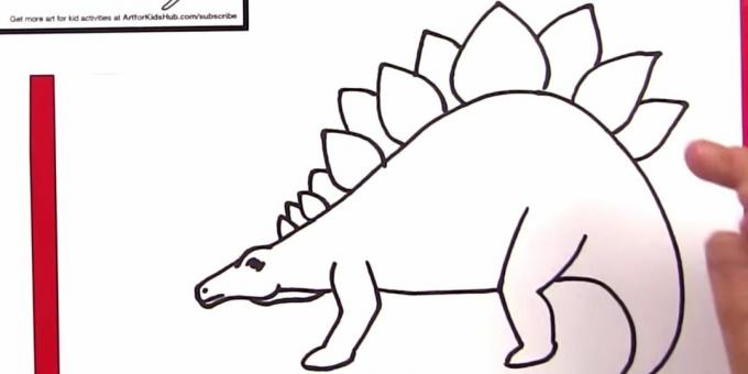 Hur man ritar en Stegosaurus: lägg till ben och tallrikar