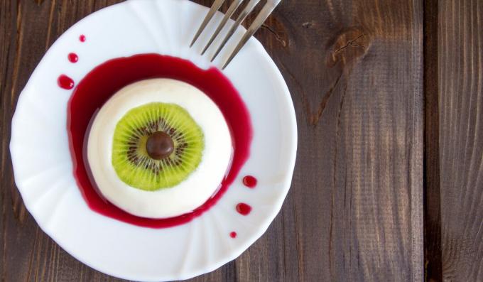 Panna Cotta " Creepy Eye" - en original efterrätt för Halloween