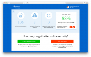 Dashlane Scan - service för e-post skanning och söka e-post med lösenord