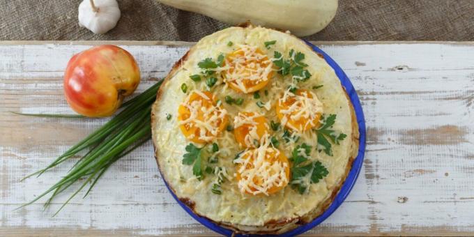 Zucchini snack tårta med krabba pinnar