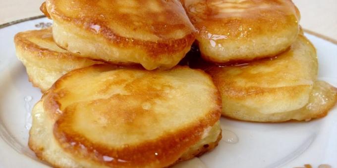 Recept: fluffiga pannkakor med kefir utan ägg