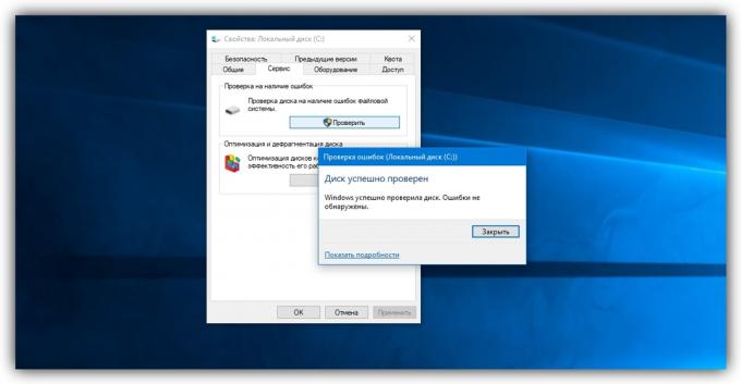 Inbyggd Windows-program för att kontrollera hårddisken