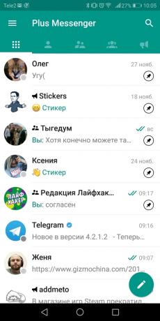 Plus Messenger: alla chattar