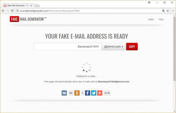 Tillfällig Email: Fake Mail Generator