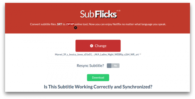 För att konvertera undertexter, kan du använda webbplatsen SubFlicks