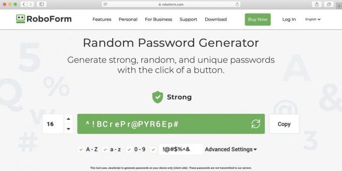 RoboForm Password Generator