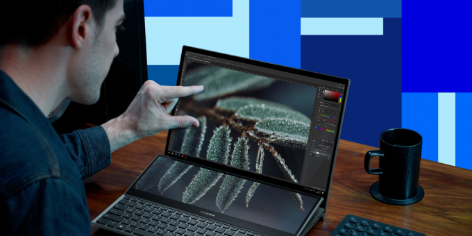ASUS ZenBook Pro Duo 15 OLED-bärbar dator: Färgprecis