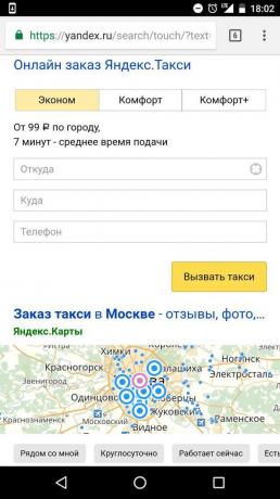 "Yandex" taxi