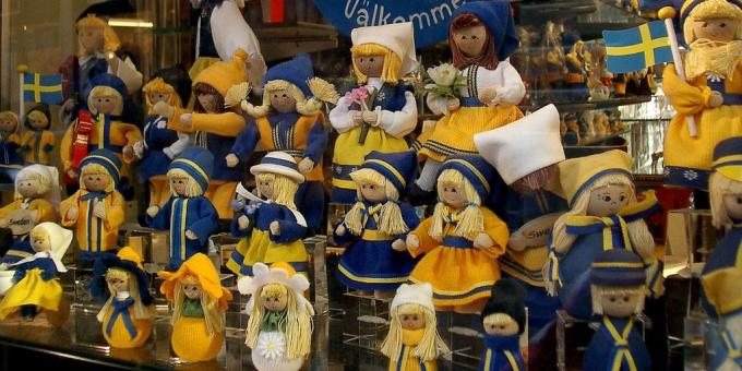 Affärer med Kina: billiga svenska souvenirer tillverkade i Kina under en lång tid