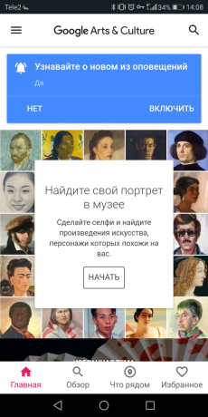 Google Konst och kultur: Sök porträtt