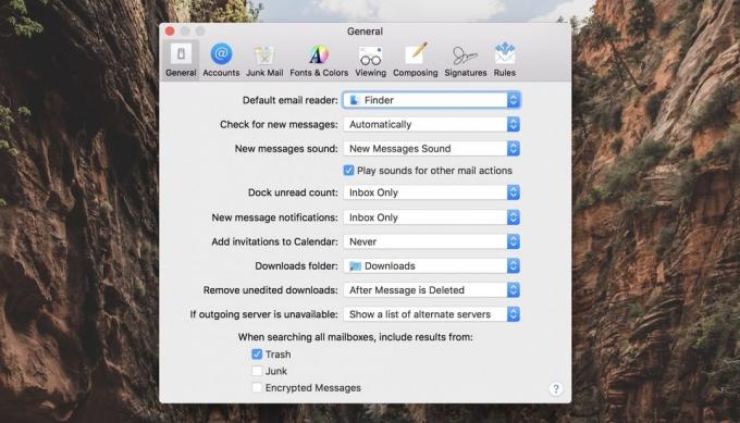 Apple Mail: MacOS inställningar