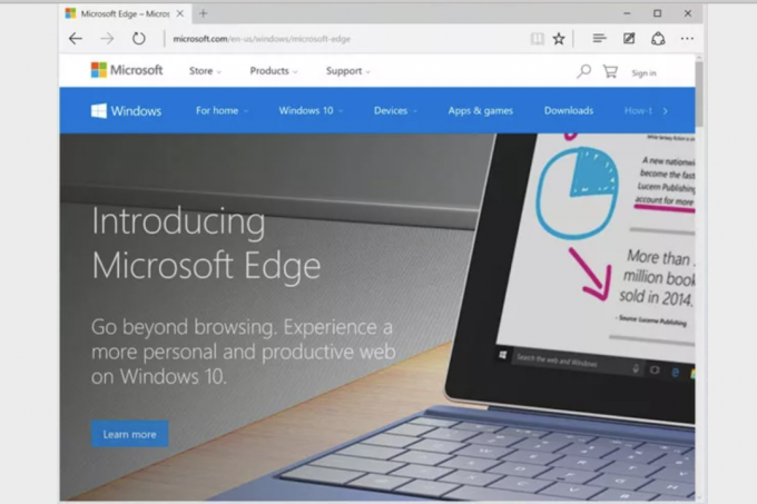 Alternativ någon version av Google Chrome: Microsoft Edge