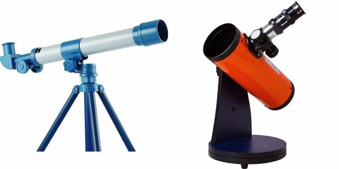 Gåvor till en pojke i 5 år för födelsedag: teleskop