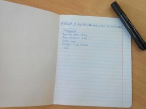 Hur man organiserar anteckningar i en anteckningsbok: ett litet trick från Japan