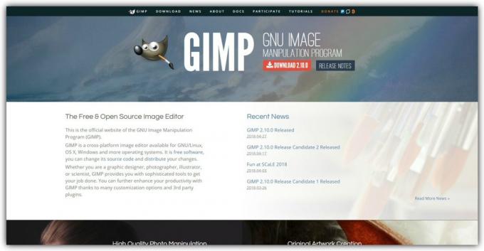 Gratis raster redaktör: GIMP